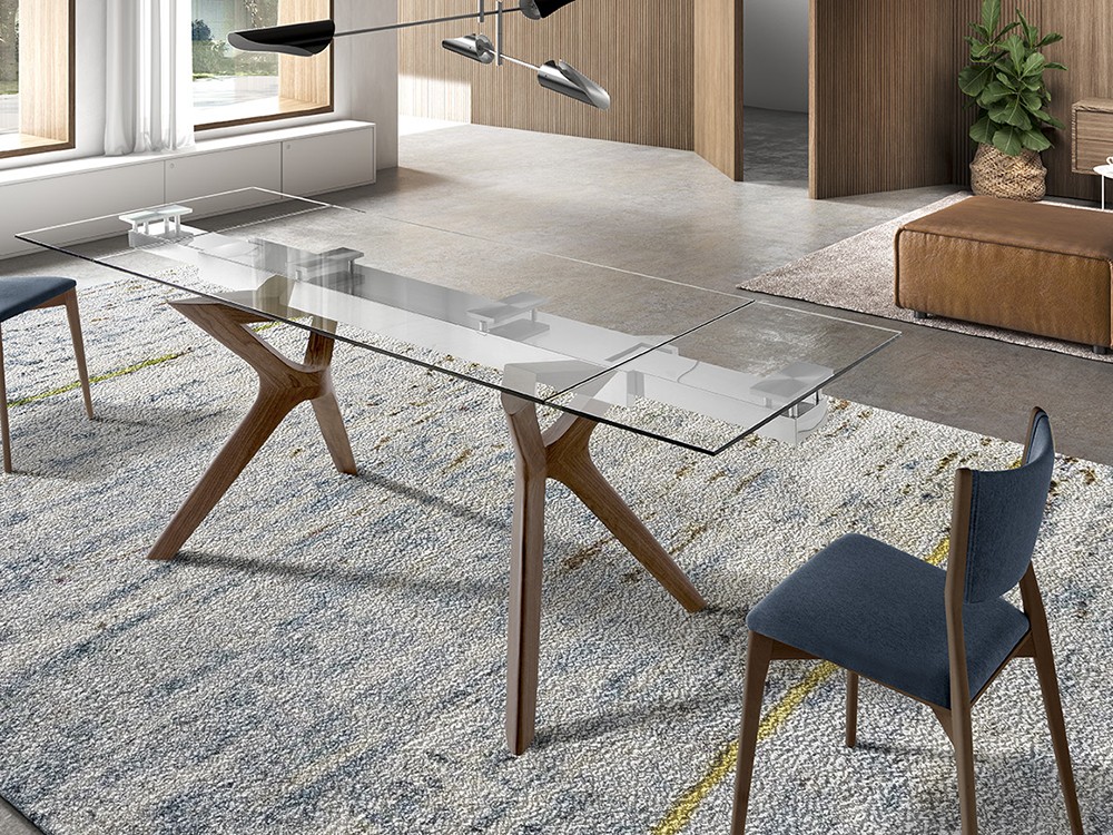 Mesa extensible Lin Cristal CH Design de Mobles Nacher - 2 Mesa extensible Lin Cristal CH Design de Mobles Nacher - 2