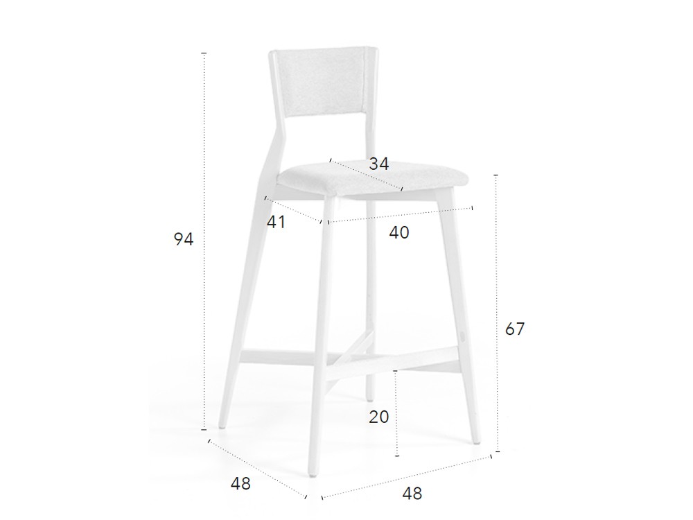 Taburete alto Leger CH Design Nacher - 6