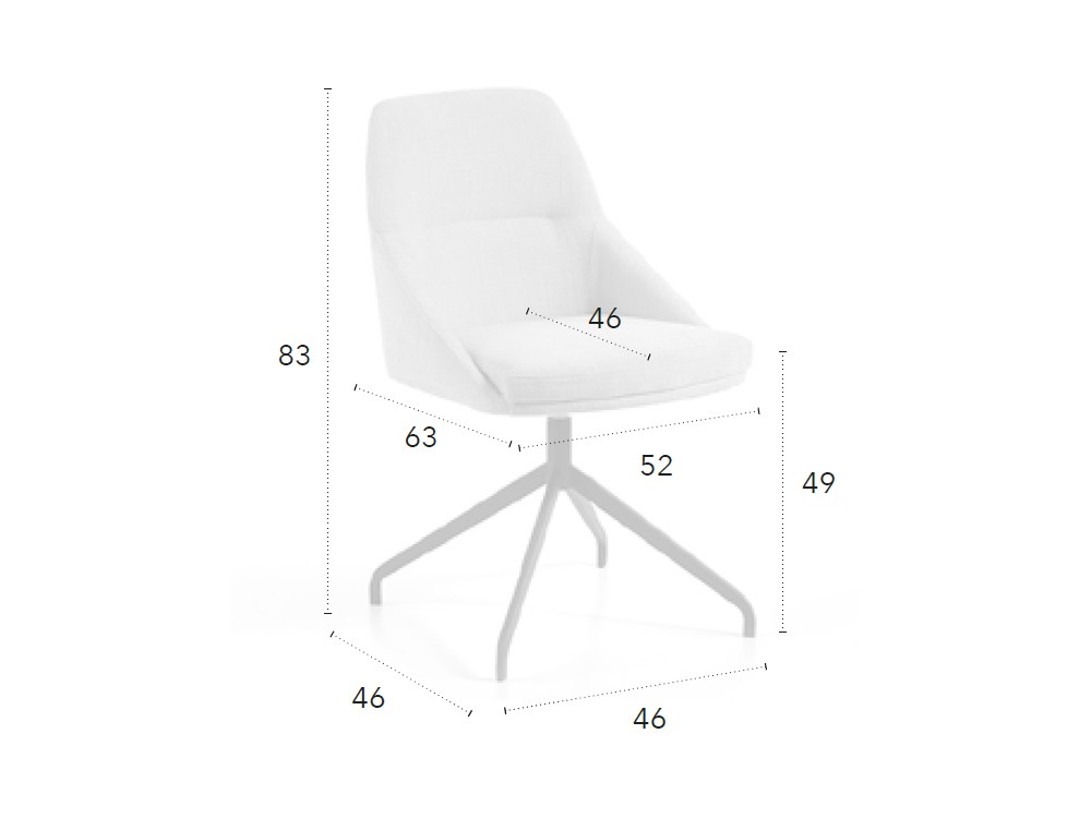 Silla giratoria Abby CH Design Nacher - 4