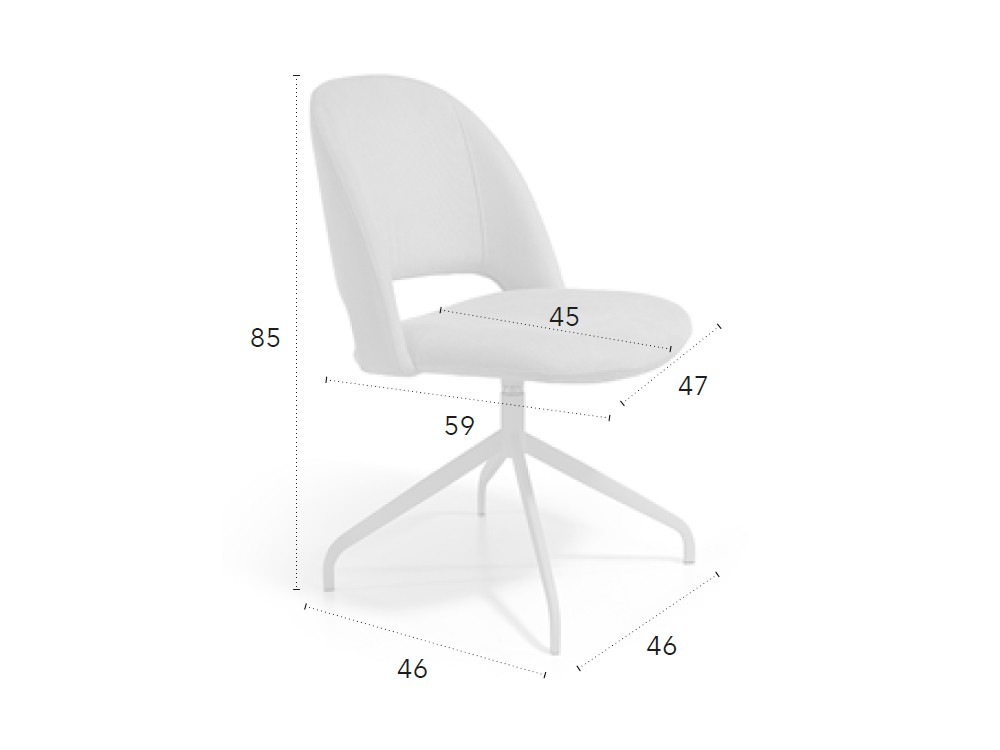 Silla giratoria Cassia CH Design Nacher - 4