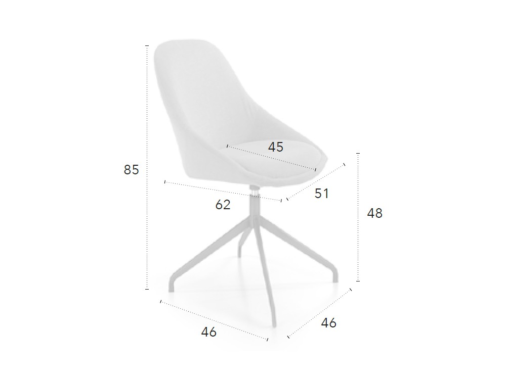 Silla giratoria Chiara CH Design Nacher - 5