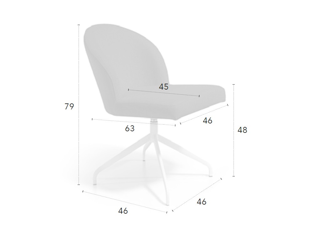 Silla giratoria Eda y Eda Lounge CH Design Nacher - 4