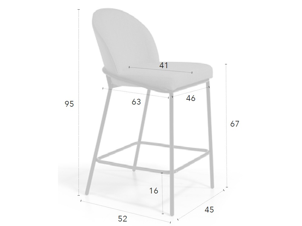 Taburete alto Eda CH Design Nacher - 5
