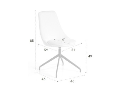 Silla giratoria Hoyko CH Design Nacher - 4