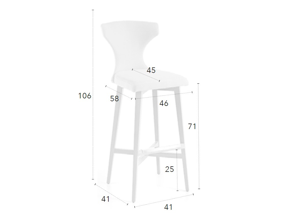 Taburete alto Sophie CH Design Nacher - 4