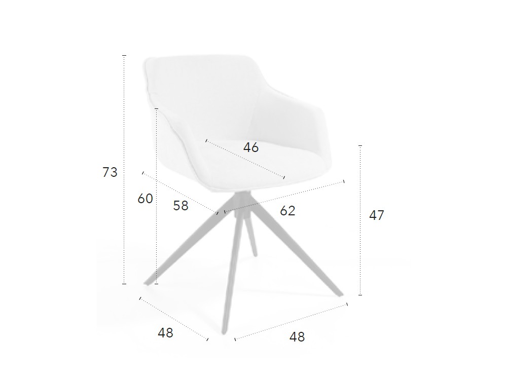 Silla giratoria Jax E CH Design de Mobles Nacher - 3