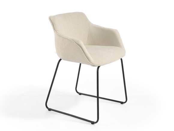 Silla Jax F con patas trineo CH Design  de Mobles Nacher - 1