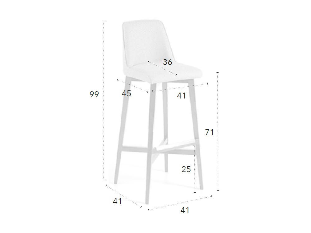 Taburete alto Lolita CH Design Nacher - 5