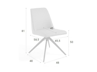 Silla giratoria Lolita C CH Design de Mobles Nacher - 4