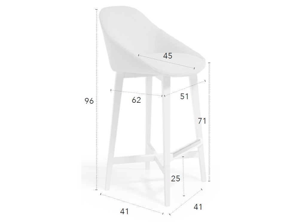 Taburete alto Chiara CH Design Nacher - 5