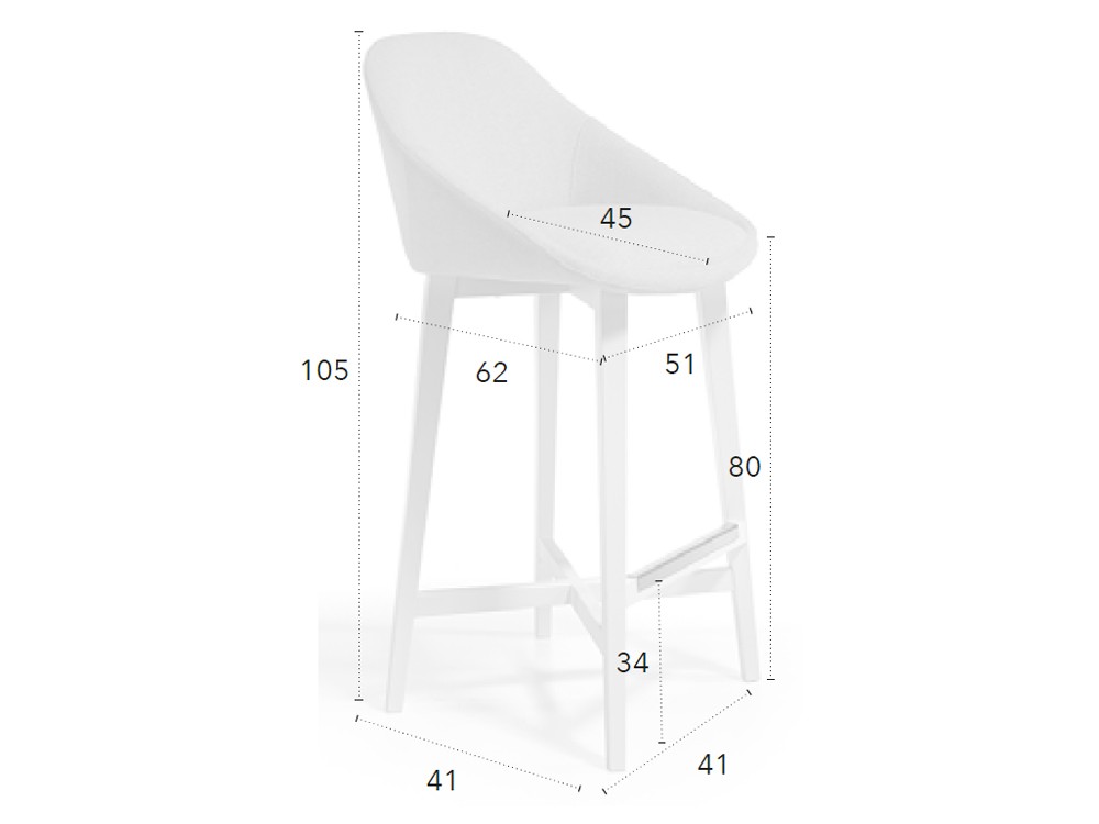 Taburete alto Chiara CH Design Nacher - 6