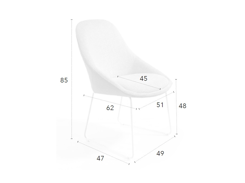 Silla Chiara D CH Design de mobles Nacher - 4
