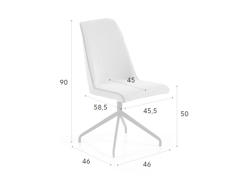 Silla Giratoria Lola B CH Design de Mobles Nacher - 4