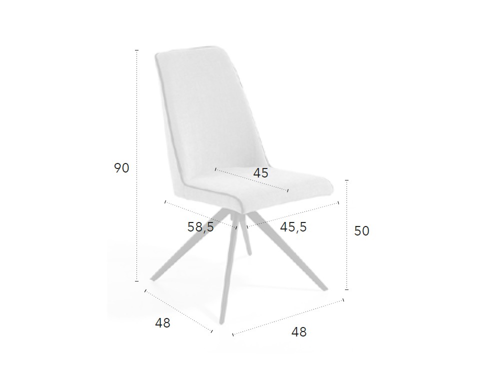 Silla Giratoria Lola C CH Design de Mobles Nacher - 4