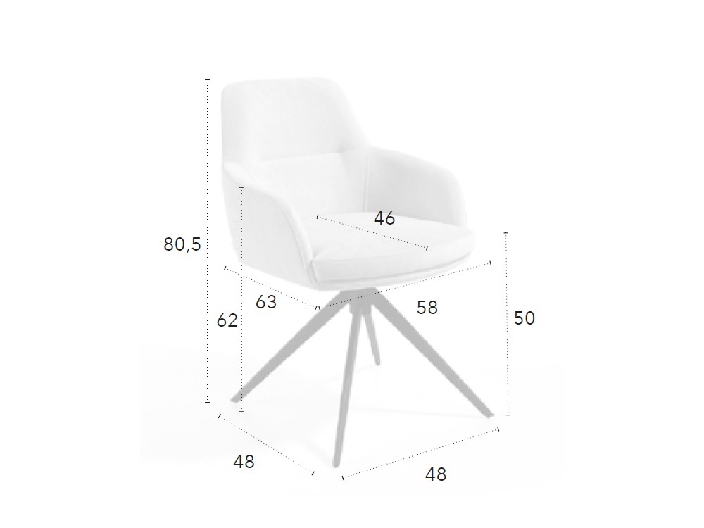 Silla giratoria Roger C CH Design de Mobles Nacher - 3