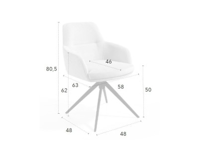 Silla giratoria Roger C CH Design de Mobles Nacher - 3
