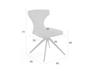 Silla giratoria Sophie C CH Design de Mobles Nacher - 3