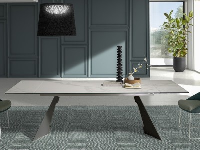 Mesa extensible Kiv Keramic CH Design de Mobles Nacher - 1
