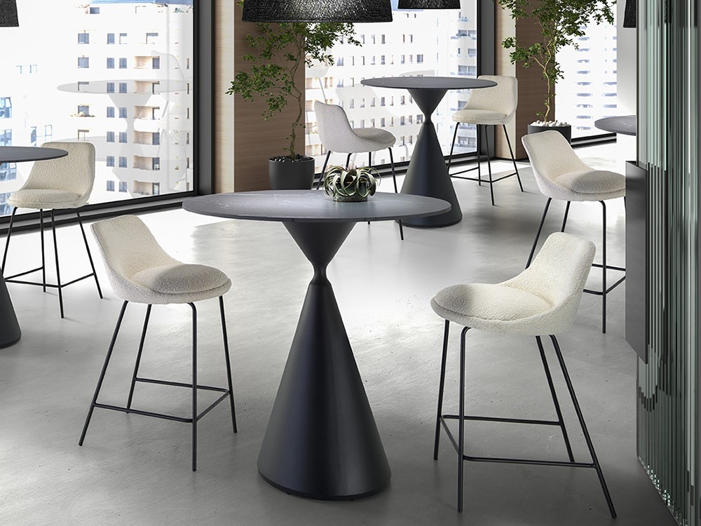 Mesa alta redonda Aiko Up CH Design de Mobles Nacher - 1