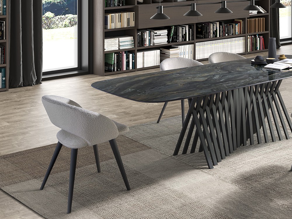 Silla Ozzy A Bouclé CH Design de Mobles Nacher - 1