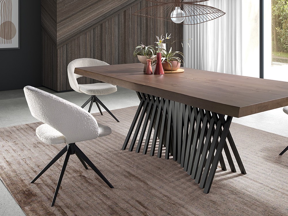 Silla giratoria Ozzy D Bouclé CH Design de Mobles Nacher - 2