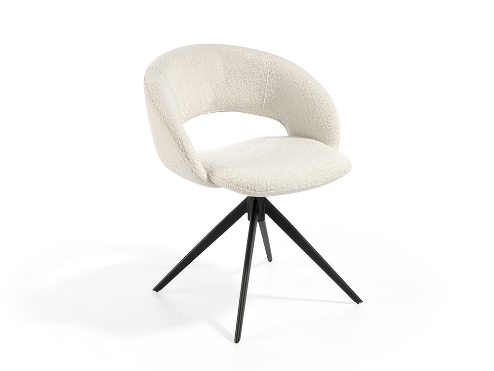 Silla giratoria Ozzy D Bouclé CH Design de Mobles Nacher - 1