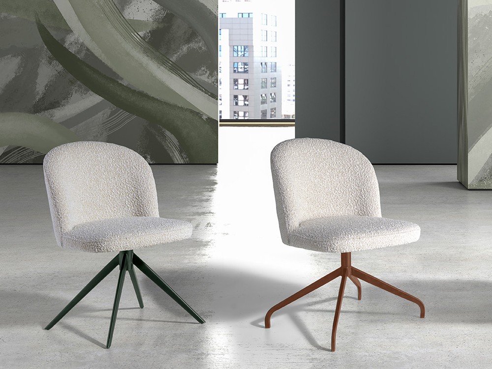 Silla giratoria Wendy B Bouclé CH Design de Mobles Nacher - 4