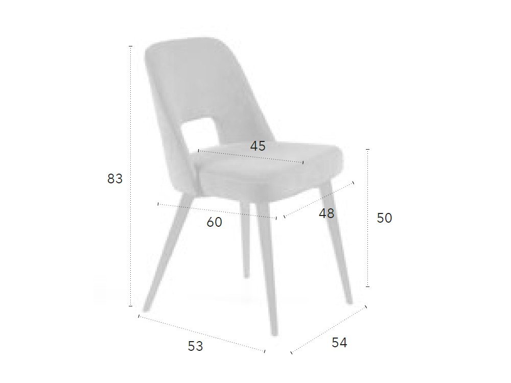 Silla Emma A Bouclé CH Design de Mobles Nacher - 4