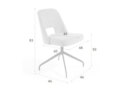 Silla giratoria Emma D CH Design de Mobles Nacher - 3