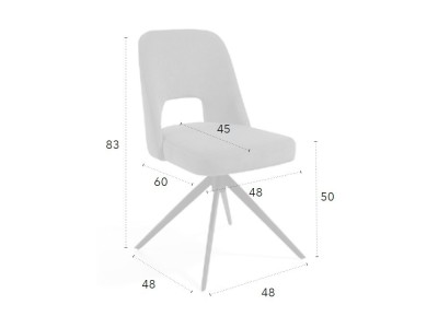 Silla giratoria Emma E CH Design de Mobles Nacher - 3