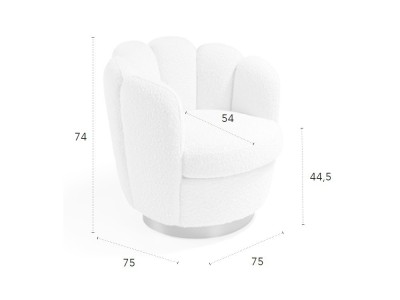 Sillón Tonbo Bouclé CH Design de Mobles Nacher - 3