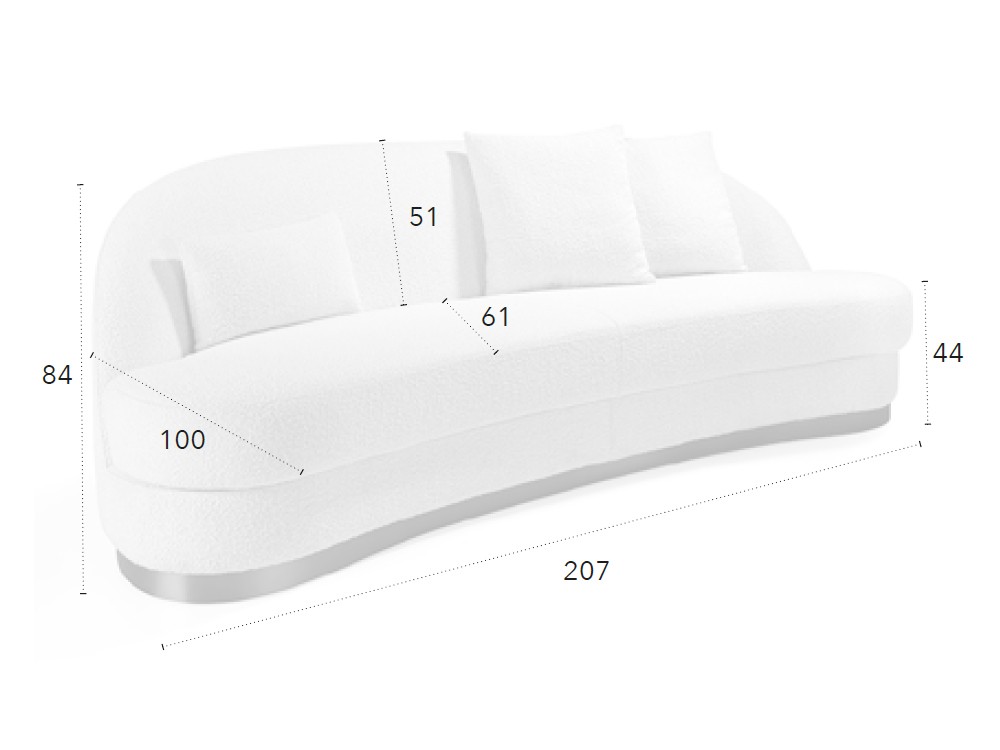 Sofá Sakura Bouclé CH Design de Mobles Nacher - 6