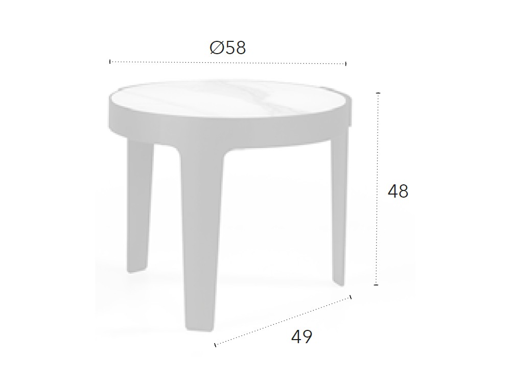 Mesa auxiliar Kai CH Design de Mobles Nacher - 3