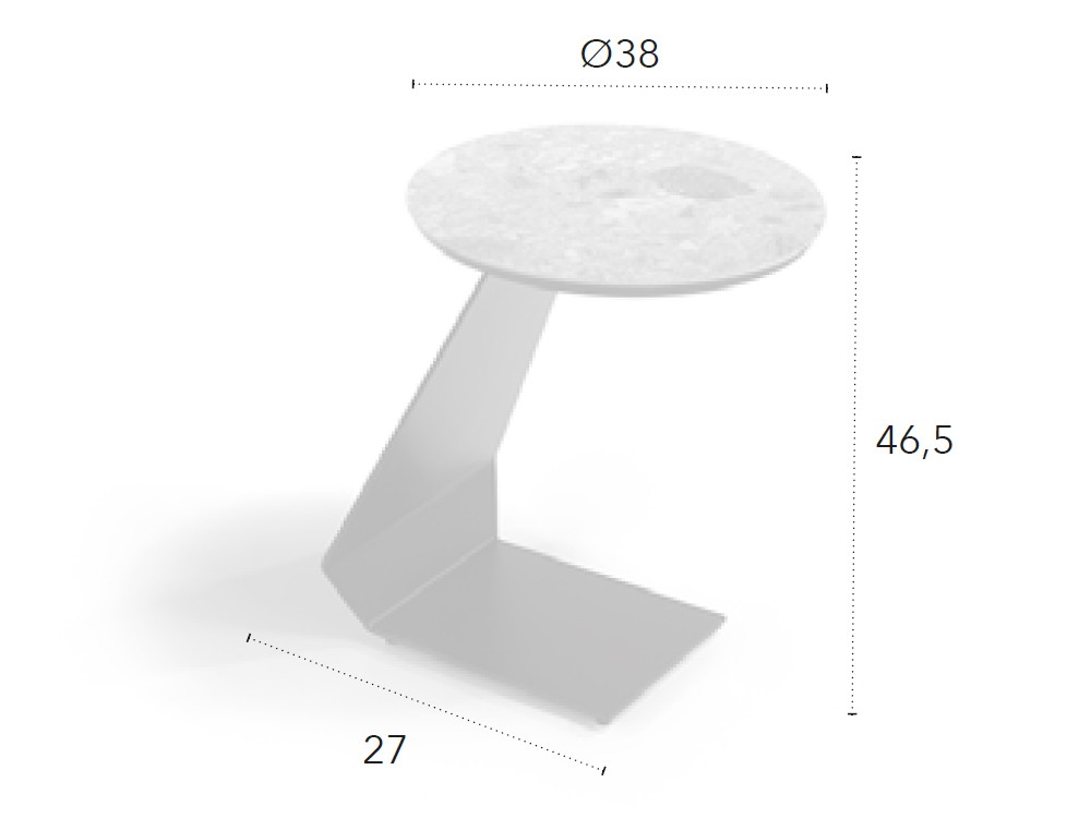 Mesa auxiliar Urus CH Design de Mobles Nacher - 4
