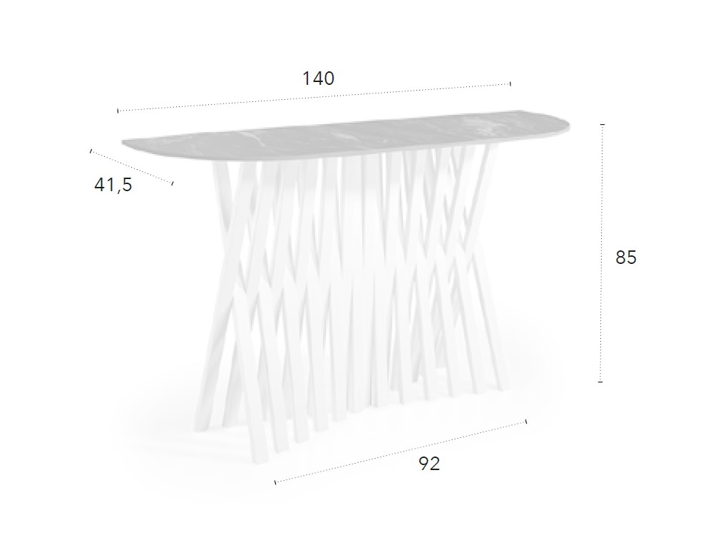 Consola Alf Keramic CH Design de Mobles Nacher - 2
