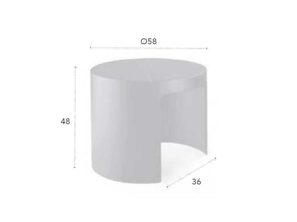 Mesa auxiliar Nomi CH Design de Mobles Nacher - 5