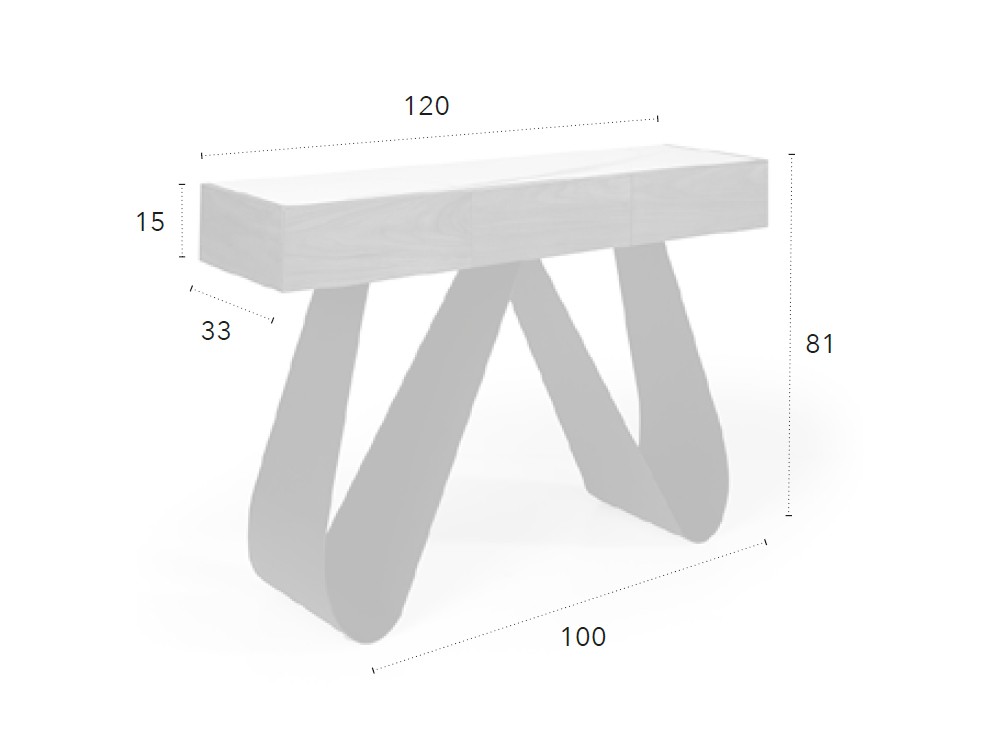 Consola Papallona Wood de Mobles Nacher - 4