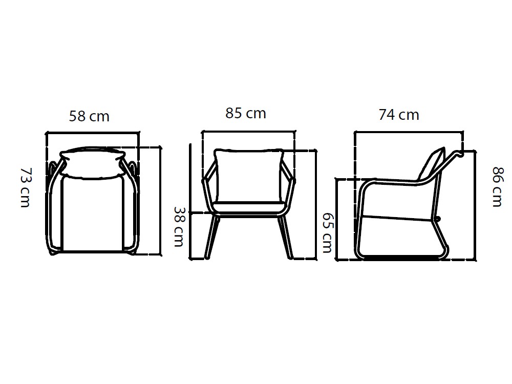 Sillón de cuerda trenzada Moma Skyline Design - 9
