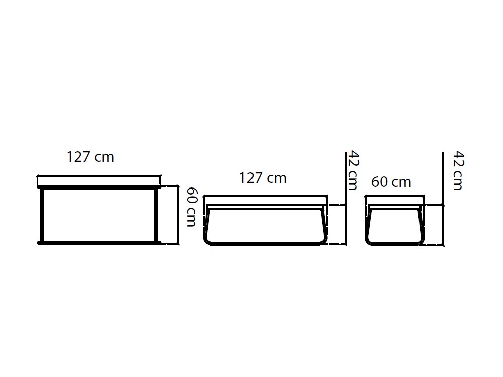 Mesa de centro Moma con sobre de cristal de Skyline Design - 7