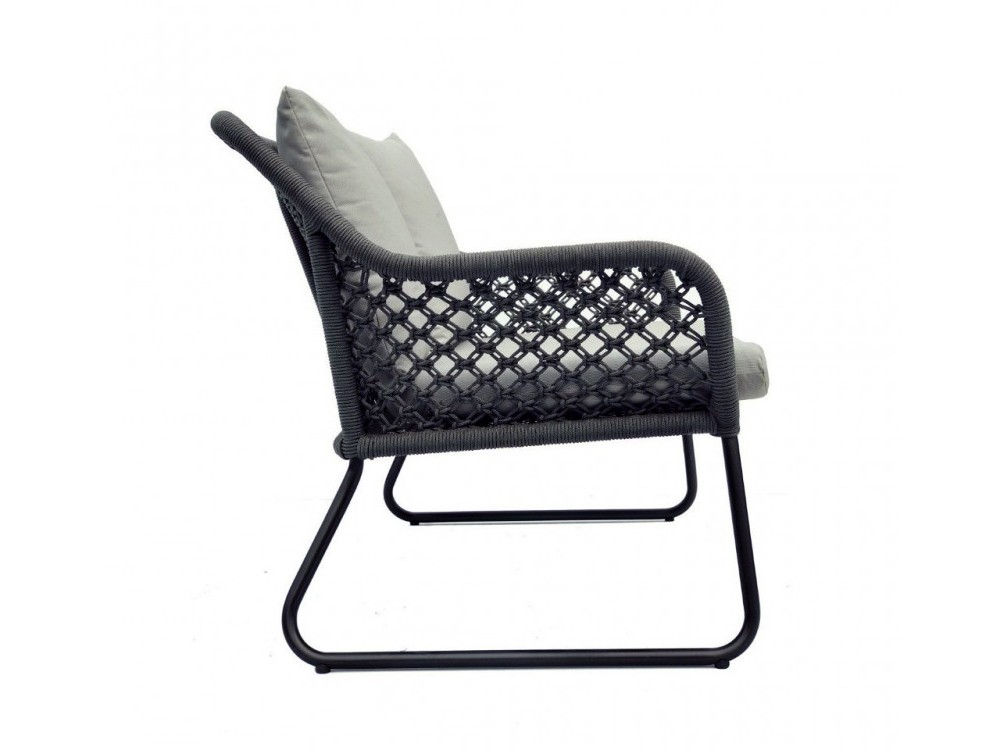 Sofá para exterior de aluminio y cuerda trenzada Moma de skyline design - 6