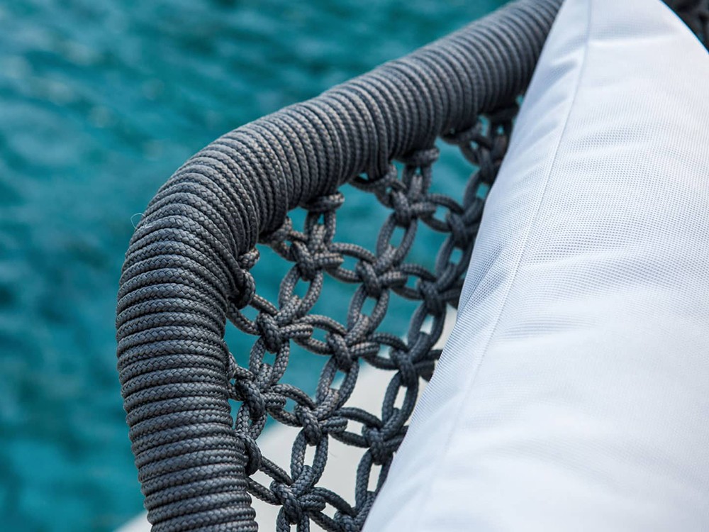 Sofá para exterior de aluminio y cuerda trenzada Moma de skyline design - 10