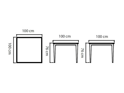 Mesa comedor cristal Neo Moma de Skyline: diseño cuadrado en aluminio white wash de lujo para Mobel 6000 de Madrid.