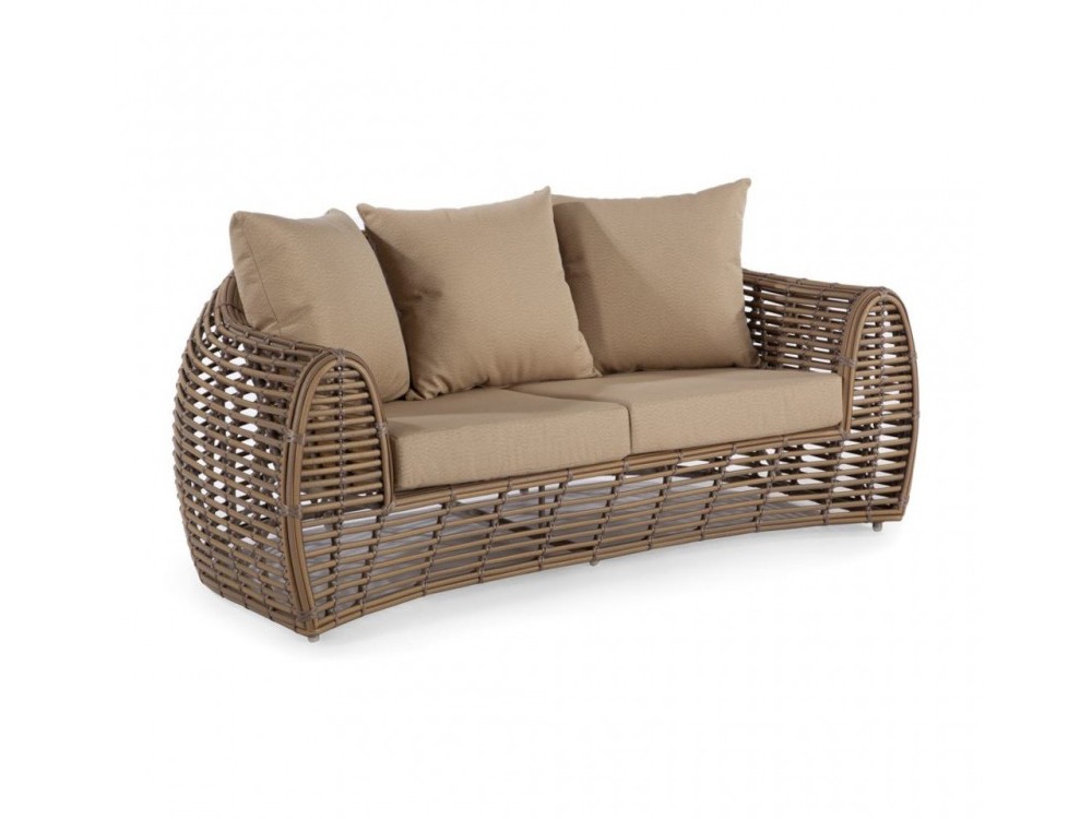 Sofa de dos o tres plazas de fibra trenzada Ruby Skyline Design - 2