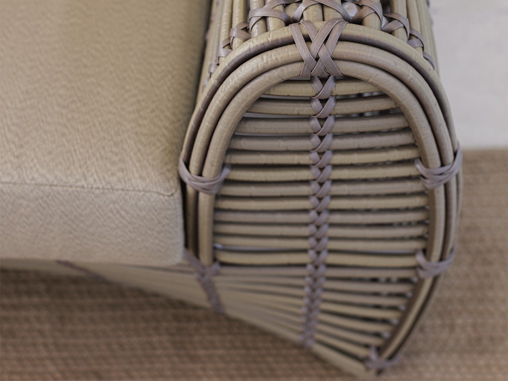 Sofa de dos o tres plazas de fibra trenzada Ruby Skyline Design - 6