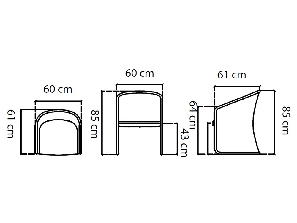 Silla de exterior de fibra sintética Ruby de Skyline Design - 3
