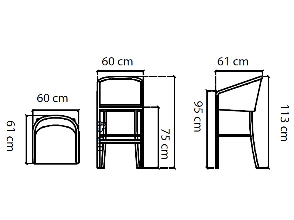 Taburete de exterior de fibra sintética trenzada Ruby de Skyline Design - 5
