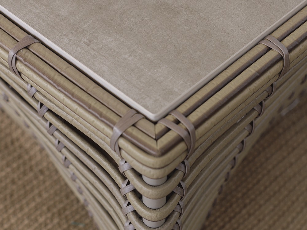 Mesa auxiliar de fibra sintética y dekton Ruby Skyline Design - 4