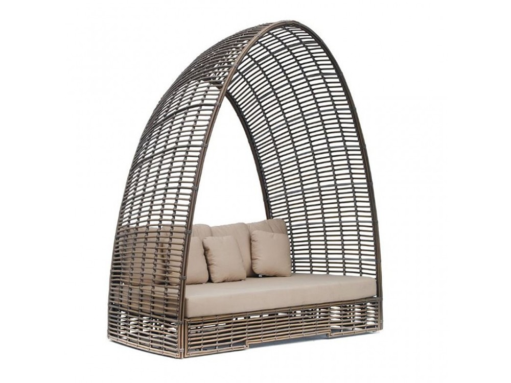 Daybed sofá de fibra trenzada Surabayana de Skyline Design - 2