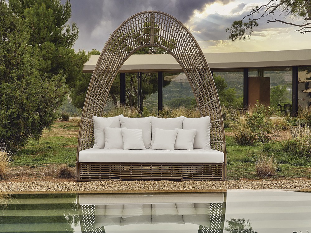 Daybed sofá de fibra trenzada Surabayana de Skyline Design - 1
