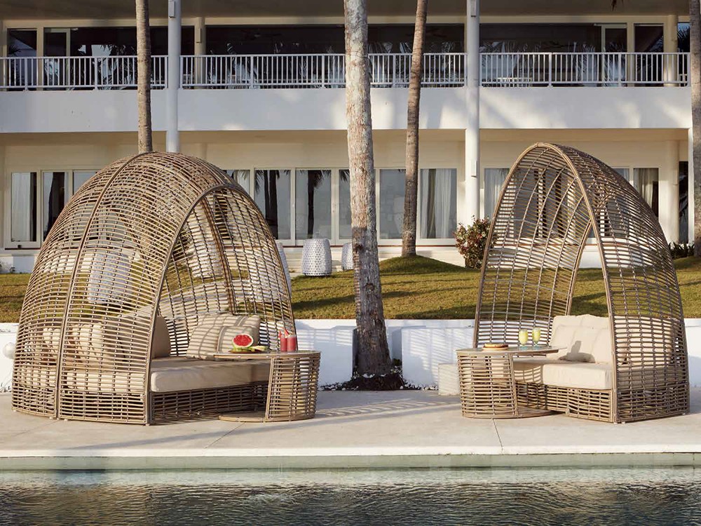 Daybed sofá de fibra trenzada Surabayana de Skyline Design - 4